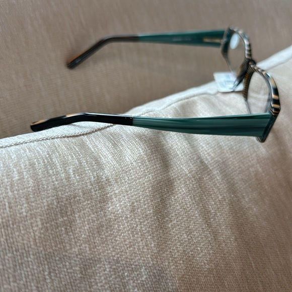 ICU EYEWEAR READING GLASSES 1.75 NWT TIGER EYE BLACK AND GREEN - Picture 6 of 9